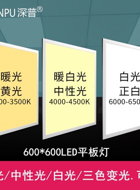 600x600led平板灯集成吊顶矿棉板