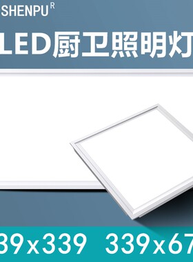 339*339X678适用于联帮蓝母姆特集成吊顶LED厨房灯照明灯卫生间灯