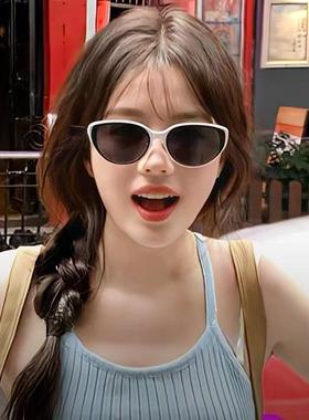 高级太阳眼镜防紫外线复古女猫眼