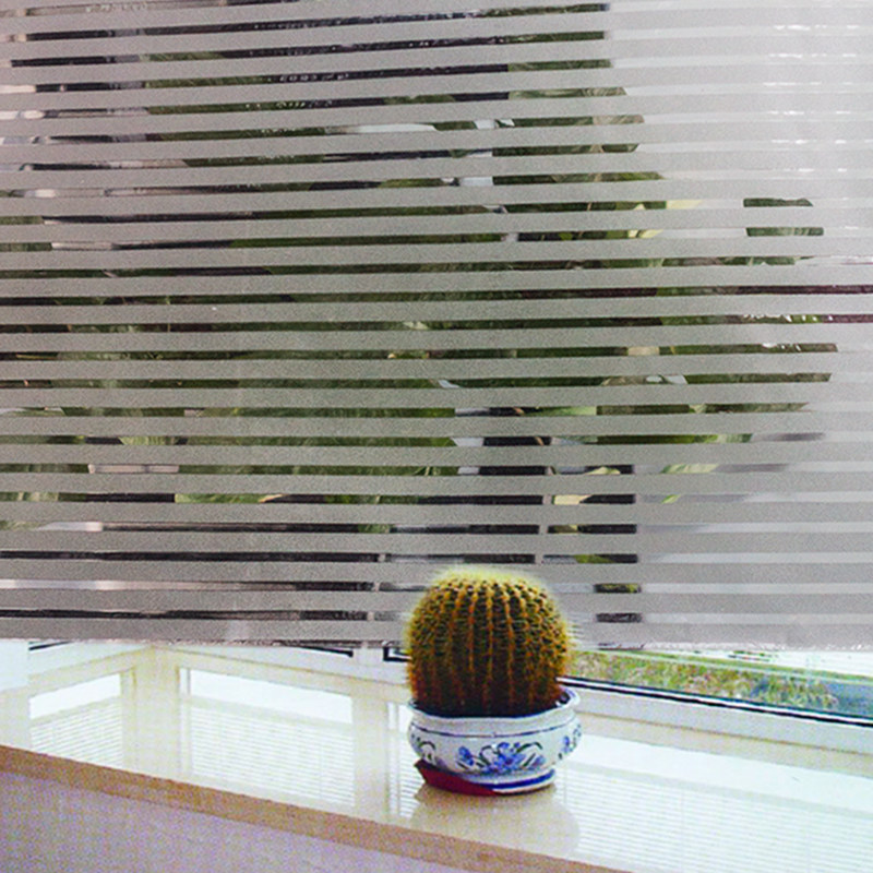条纹磨砂玻璃贴膜静电玻璃贴窗花贴窗户贴纸玻璃贴纸窗贴透明透光