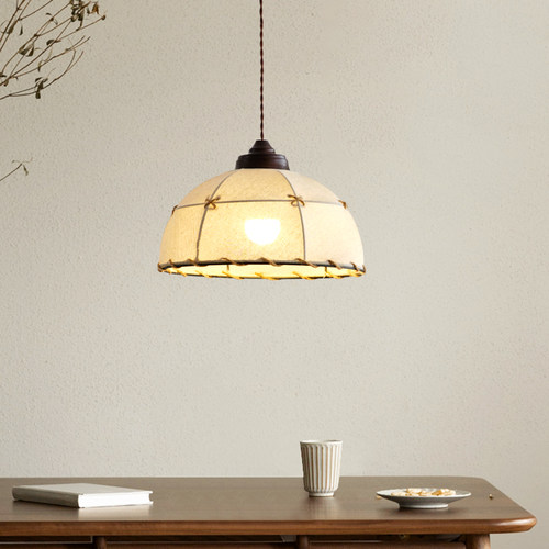 餐厅书房吊灯侘寂风麻布