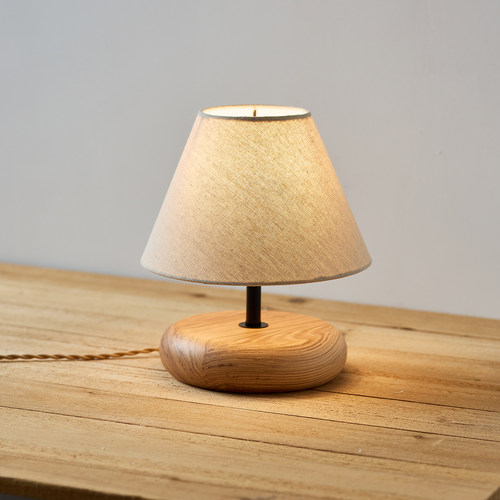 卧室台灯床头灯侘寂风实木