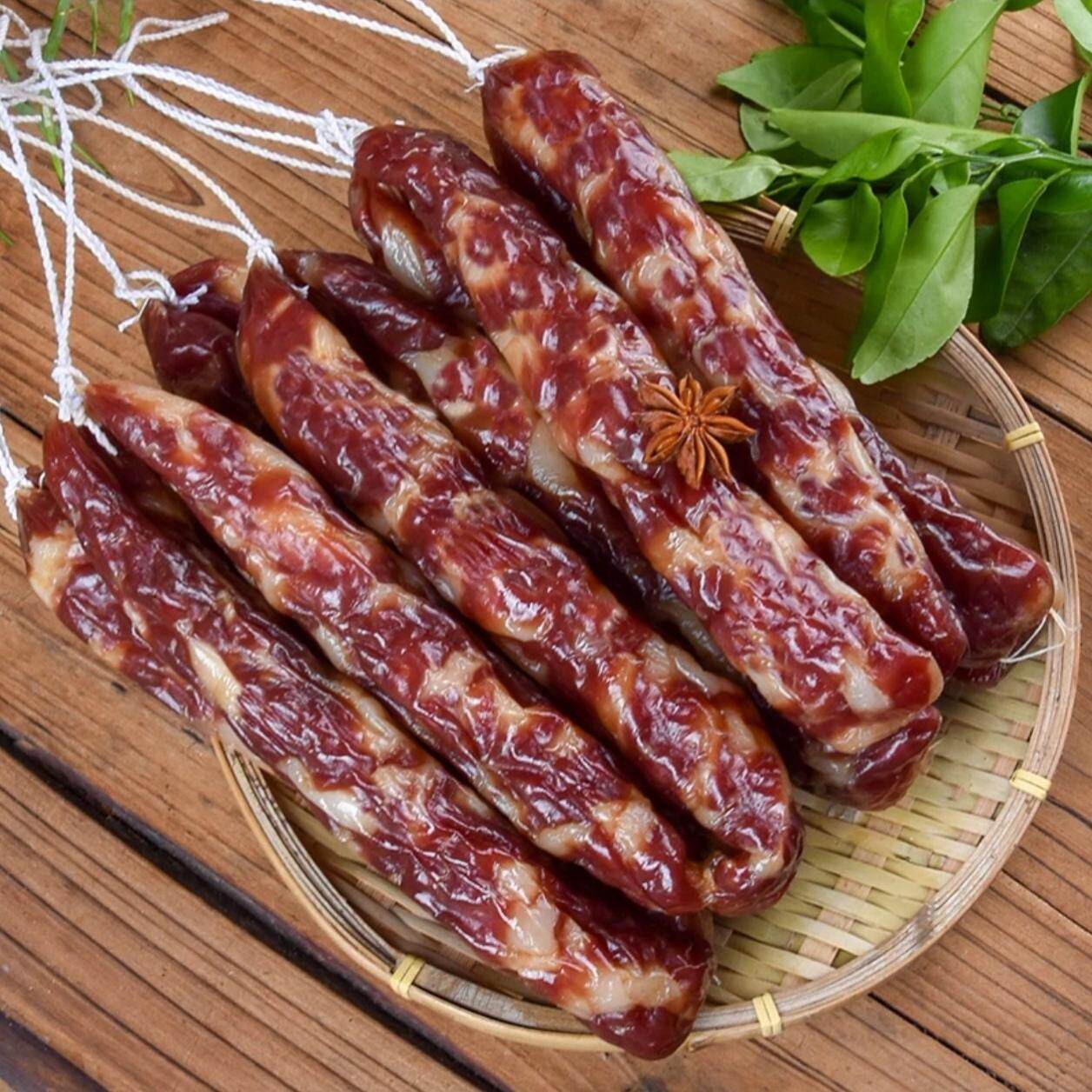 花椒颗粒批发云南农家土猪咸香味腊肠自然风干油而不腻清淡盐味合