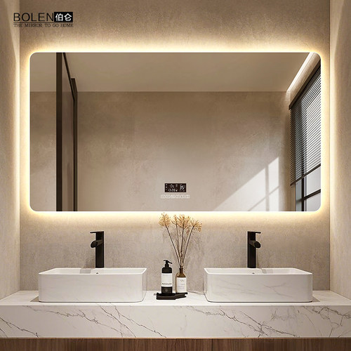 BOLEN无框圆角智能灯镜，3C认证