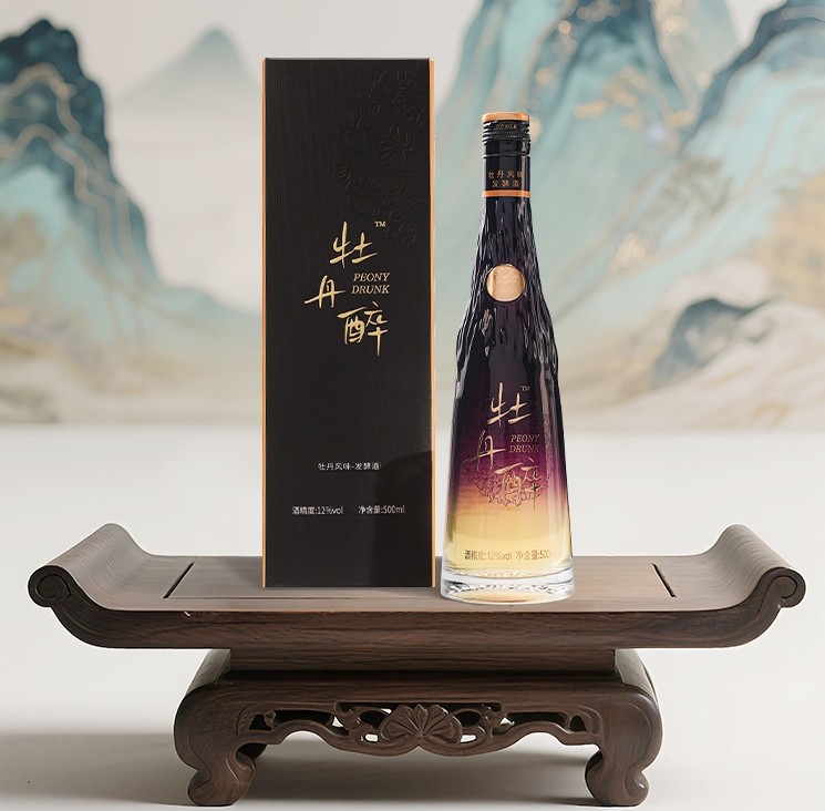 龙池牡丹牡丹醉牡丹清汁玉露酒整箱装牡丹花小米酿低度12度微醺酒