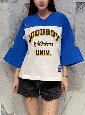 清仓 一件4折 两件2.8折 不退不换 XOXOGOODBOY 休闲球衣T恤衫