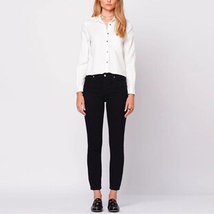 不退不换 两件2.8折 Black Orchid 清仓 黑色直筒牛仔裤 一件4折