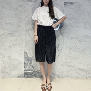 松紧高腰竖条纹百搭五分休闲裤 Margiela 女两色 Maison 国内现货