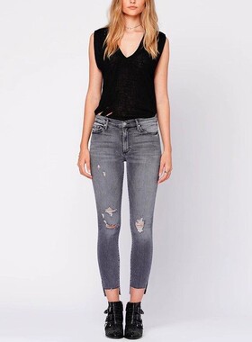 清仓 一件4折 两件2.8折 不退不换 Black Orchid 九分小脚牛仔裤