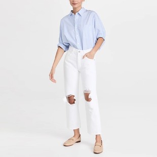 Citizens 高腰双膝破洞直筒牛仔裤 Emery 女两色 Humanity 现货