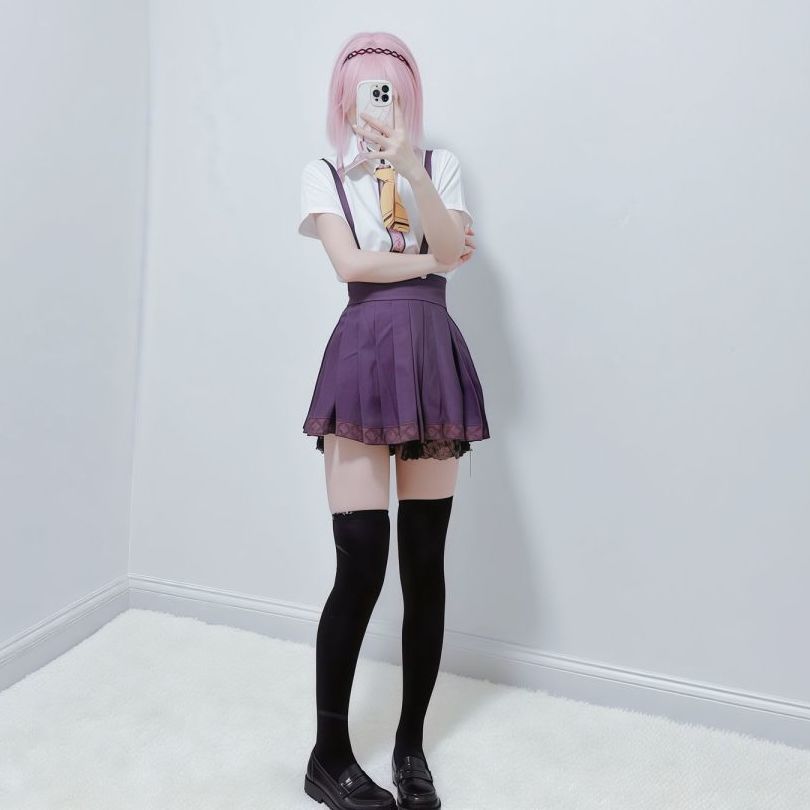 天使纷扰谷风天音cos服校园学生日系jk制服女校供衬衫百褶裙套装
