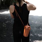 KONGLONGMOGU轻奢2024女款 真皮手工单肩挎包定型包时尚 手机包奶茶