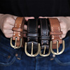 konglongmogu dinosaur Mushroom Original Vegetable tanned cowhide manual men and women Belt Retro genuine leather belt