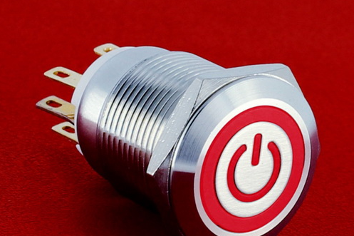 金属按钮开关电源标志带灯 LAS1GQ-11■ET/△/▲/S