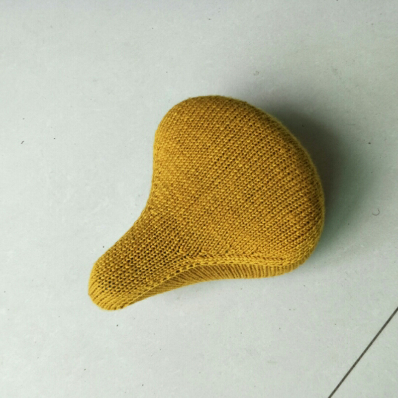 手工编织毛线脚踏车单车座椅套棒平针纯色