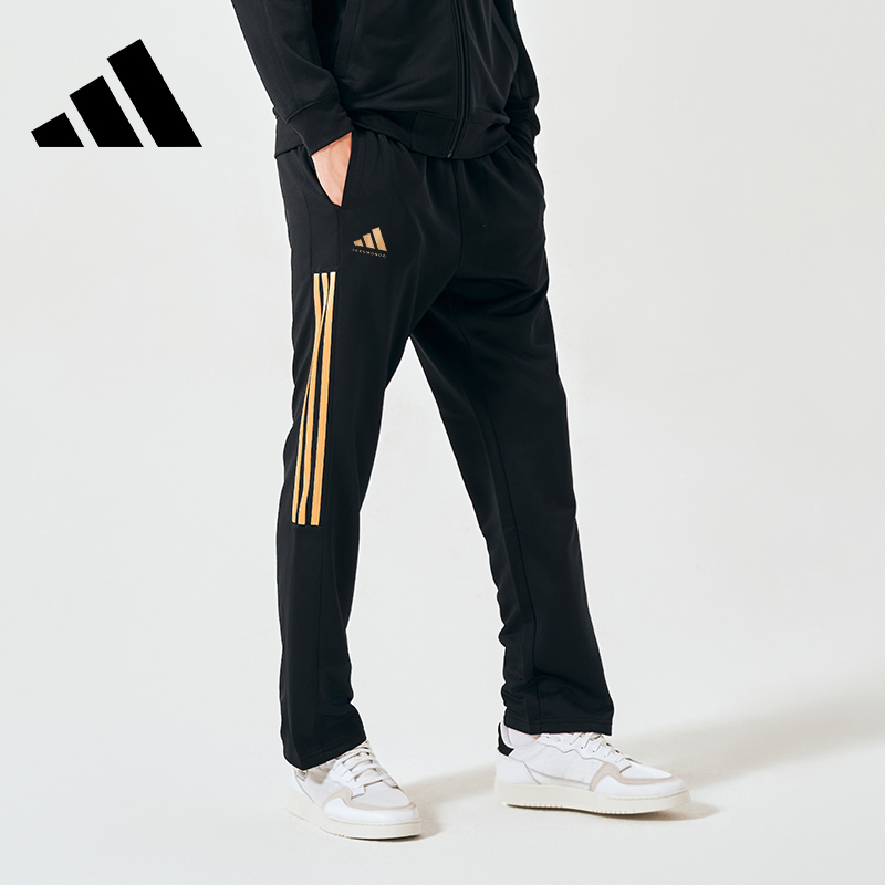 阿迪达斯运动裤男休闲运动束脚裤