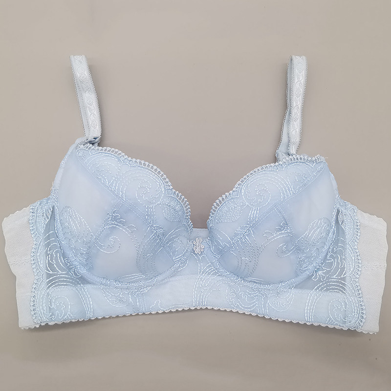 婷美内衣正品文胸夏季薄款冰爽丝棉杯调整型防垂聚拢舒适透气胸罩