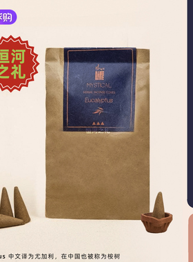 Isha手工制作天然尤加利香锥塔香瑜珈冥想空元素AKASH无化学成分