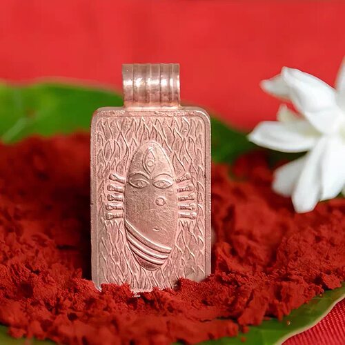 印度进口正品银制DEVI女神Linga Bhairavi吊坠瑜伽