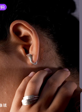 印度isha life Silver Sarpa earring银制蛇形耳环925纯银萨古鲁