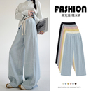 馨之凝休闲糯米阔腿裤