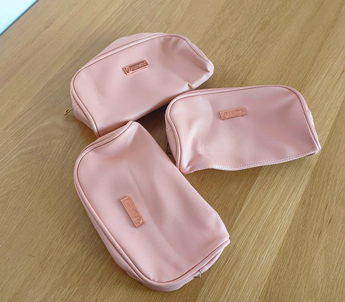 粉色pu化妆包~品牌定制款尾货