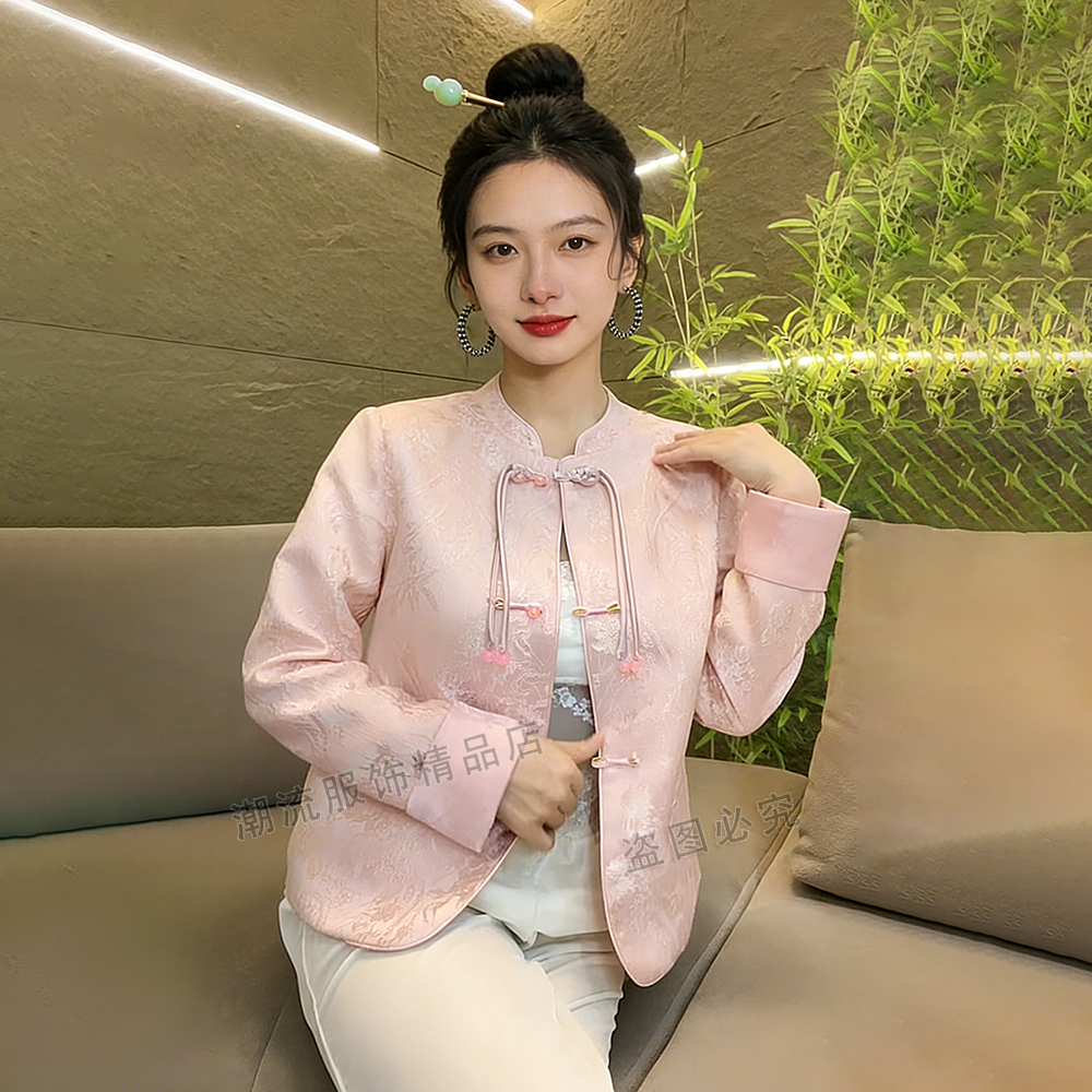 新中式国风外套女2026新款短款上衣女春装薄款年轻时尚洋气高级感