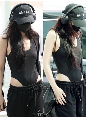 韩国设计师品牌ROCKCAKE低腰休闲长裤Jennie金珍妮同款