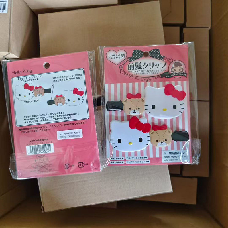 日本正品三丽鸥sanrio碎发夹刘海夹头饰酷洛米kitty大耳狗melody