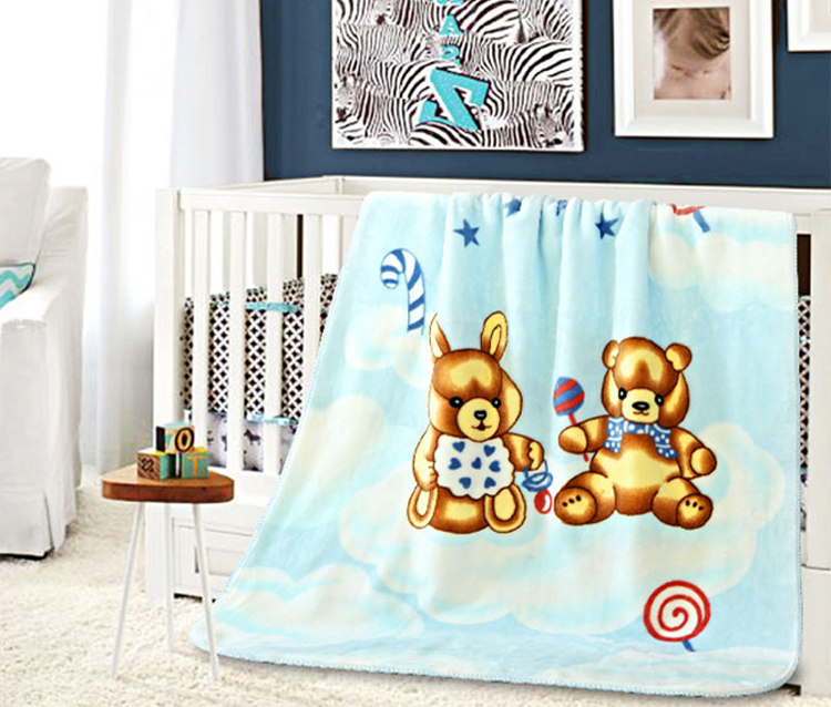 大促中】秋冬婴儿毛毯云毯儿童卡通毛毯加厚新生儿宝宝毛毯盖毯