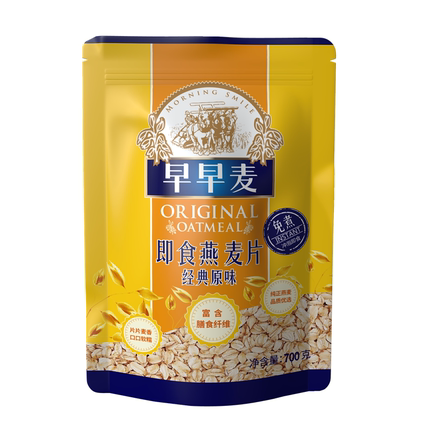 临期促销早早麦经典原味免煮即食燕麦片700克 早餐营养冲饮
