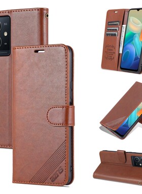 适用vivoV2141手机壳皮夹T1 5G INDONESIA外壳6.58英寸T1 5G印尼版保护套翻盖vovi全包viuo插卡Ⅴivo钢化膜V1