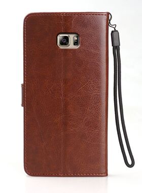 适用三星闹特五手机壳翻盖smn9208保护套5.7寸NOTE5外壳皮夹galaxy全包neto5钢化膜SM-N9200/8男士n0te5新款m