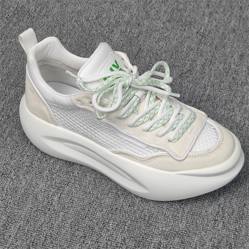 断码清仓真皮运动休闲透气网面鞋