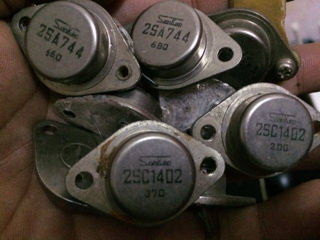 2SA744 2SC1402原装进口拆机三肯SanKen 金封音频发烧配对管 保真