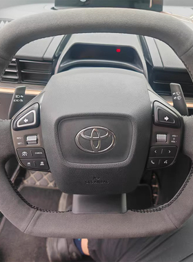 23款丰田BZ3方向盘套真皮22-24款铂智4X丰田BZ4X把套专用手缝全包