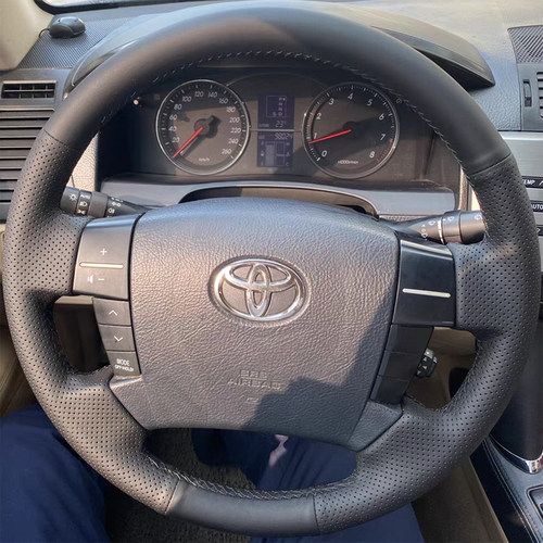 丰田锐志方向盘套真皮专用手缝