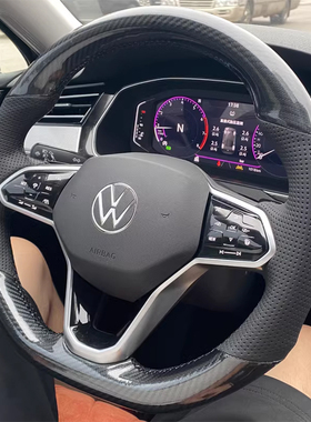 22-25款大众CC帕萨特途昂X高尔夫8途观L方向盘套真皮把套手缝专用