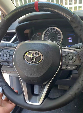 丰田雷凌卡罗拉锐放RAV4荣放威锋兰达凯美瑞方向盘套真皮把套专用