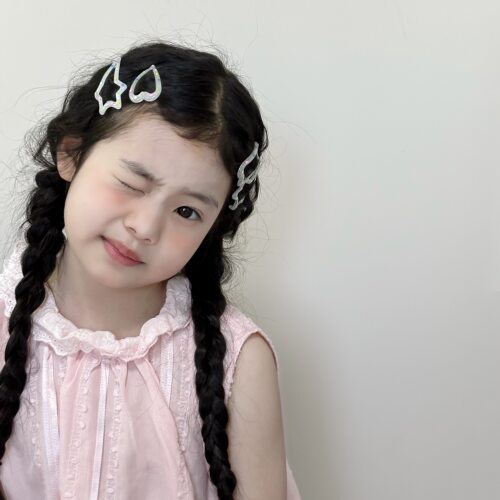 彩点银色五角星爱心bb夹女童 儿童边夹刘海夹 韩系洋气发夹碎发