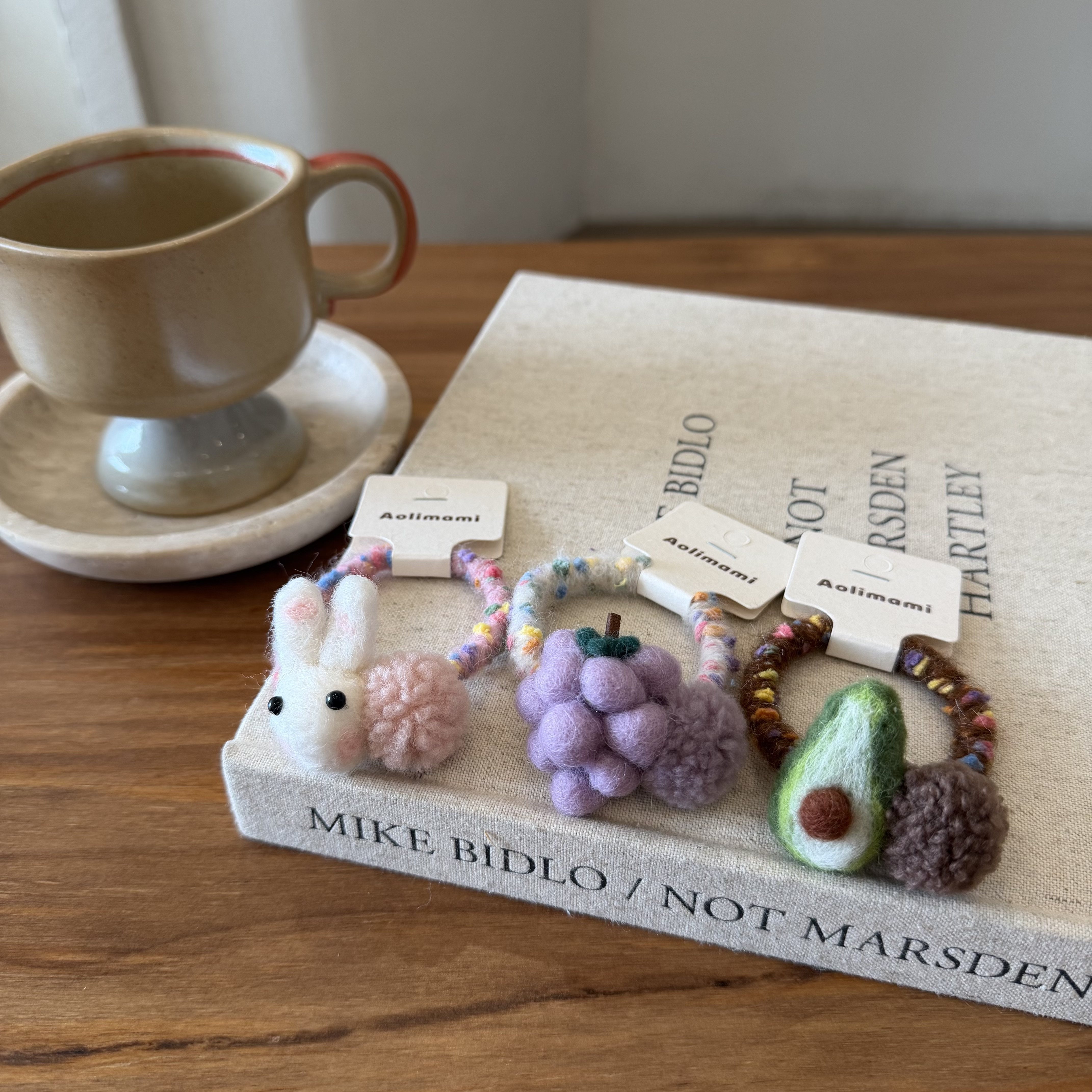 韩系可爱兔子发圈女童 羊毛毡手工头绳 高弹力球球马尾绳皮筋头饰,童装/婴儿装/亲子装,发饰,淘宝优惠券,粉丝福利购,淘宝优惠卷