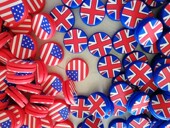 英国 网球拍 新款 网球避震器 减震器 国旗 美国