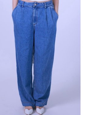 ETIK Nor 瑞典天丝水洗蓝休闲大桶牛仔裤