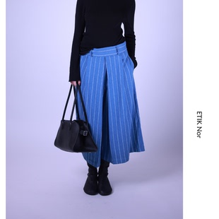 ETIK Nor瑞典蓝色条纹裙裤
