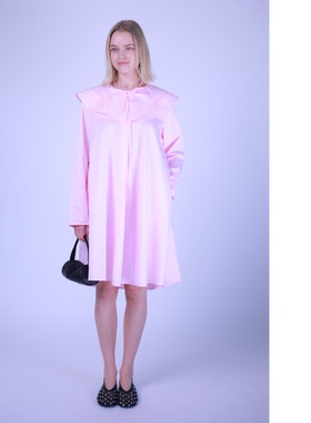 ETIK Nor 瑞典荷叶领宽松衬衫连衣裙