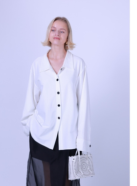 ETIK Nor瑞典柔软牛仔宽松廓形衬衣上衣