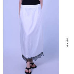 ETIK Nor瑞典直筒真丝蕾丝半身裙