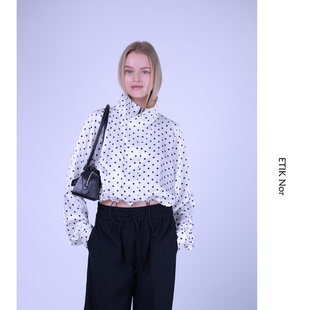 ETIK 瑞典波点抽绳收腰短外套 Nor