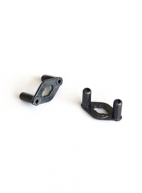 迷你四驱车配件 车壳扣 备用扣 底盘车壳锁 开关锁扣 黑色*2个