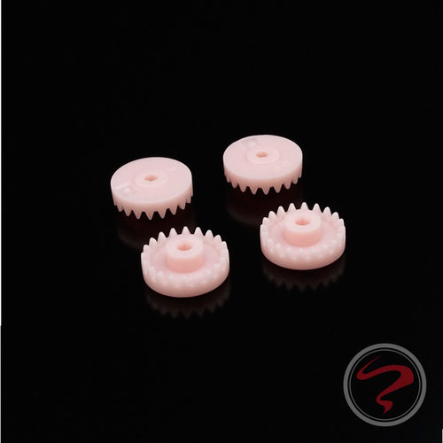 自制田宫配件 四驱车 S1/S2/AR/VS/TZ粉红色冠齿*4个装 94691